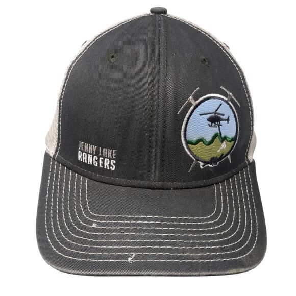Jenny Lake Rangers Snapback Trucker Hat Gray One Size Mesh Back Ouray - Picture 1 of 9